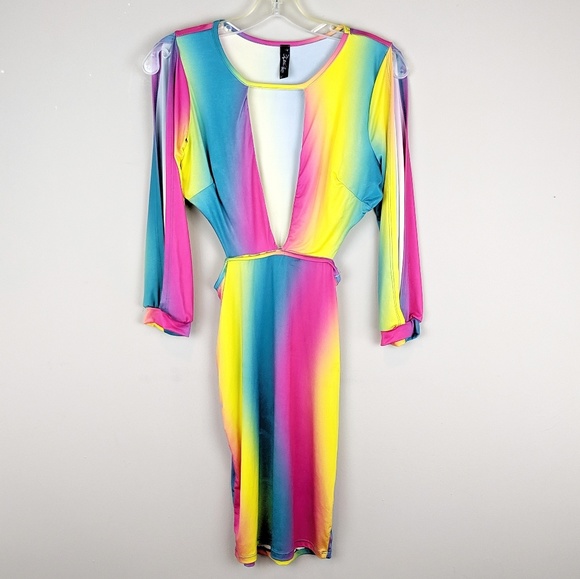 Pants - Rainbow Cutout Playsuit - H8